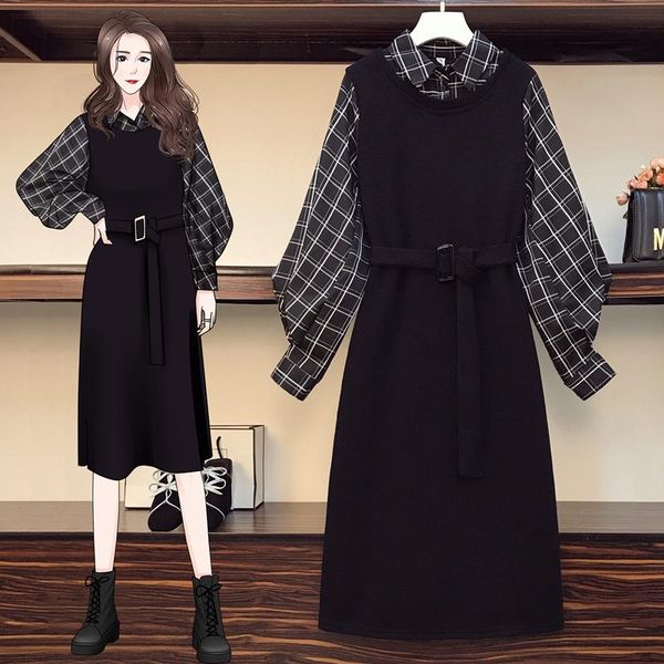 casual dresses 2021 fashion women's clothing full patchwork a-line women dress, Black;gray
casual dresses 2021 fashion women's clothing full patchwork a-line women dress, Black;gray