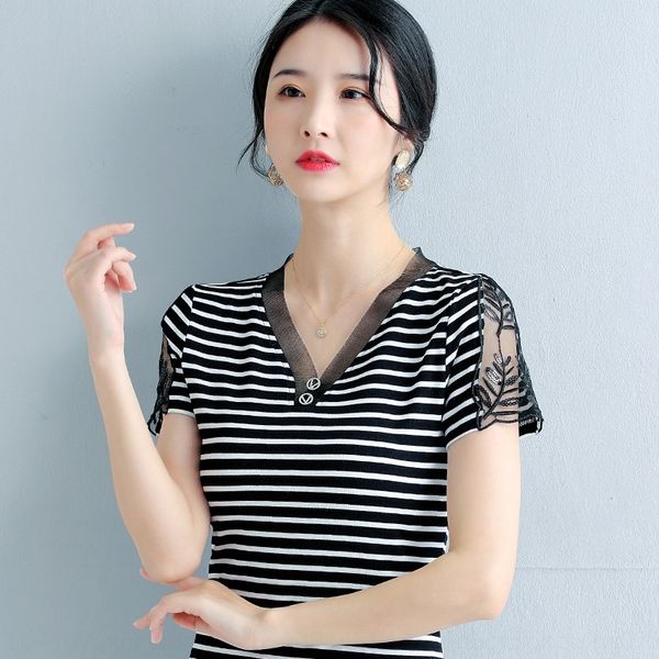 ivuq5 short sleeve women's v-neck 2020 new slim fit black sleeve fashion t-shirt slim coat t-shirt half mom summer segri, White
ivuq5 short sleeve women's v-neck 2020 new slim fit black sleeve fashion t-shirt slim coat t-shirt half mom summer segri, White