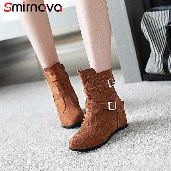 boots smirnova 2021 women winter metal decoration height increasing round toe fashion ladies casual ankle, Black
boots smirnova 2021 women winter metal decoration height increasing round toe fashion ladies casual ankle, Black