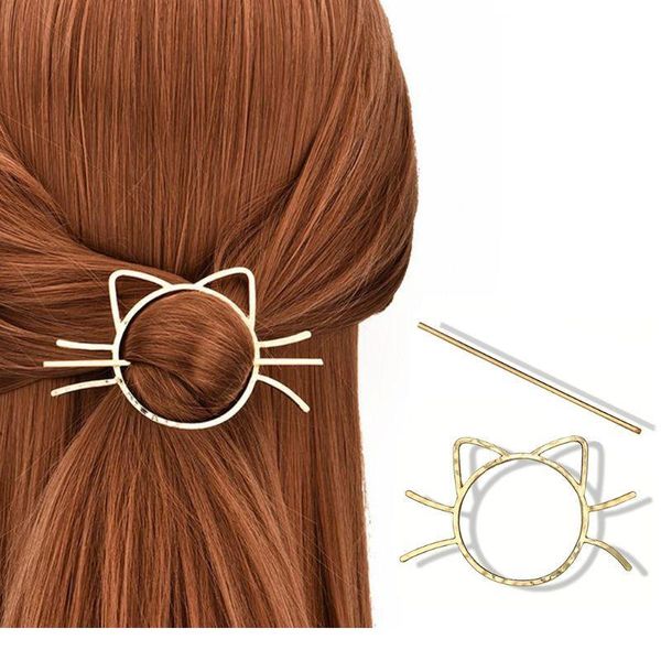 ladies geometric meow cat pierced hair clip cute metallic slide comb hairpin shawl pin brooch styling ponytail holder b wmtppo, Silver
ladies geometric meow cat pierced hair clip cute metallic slide comb hairpin shawl pin brooch styling ponytail holder b wmtppo, Silver