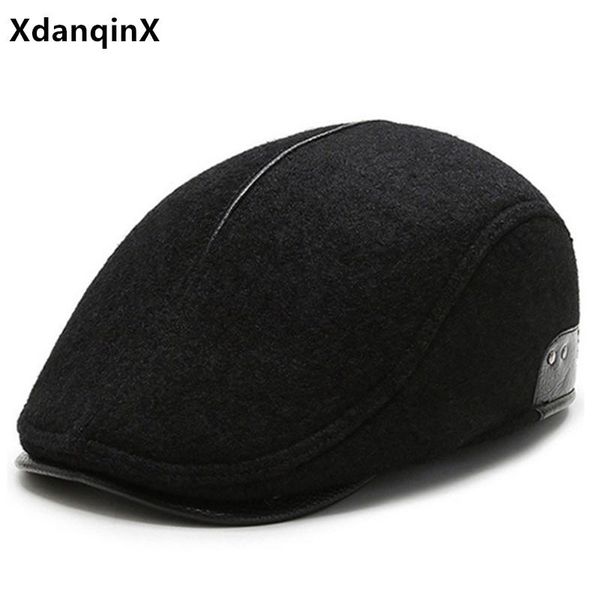 berets xdanqinx men's winter british vintage casual all-match warm woolen hat retro brand snapback dad's thermal earmuff cap, Blue;gray
berets xdanqinx men's winter british vintage casual all-match warm woolen hat retro brand snapback dad's thermal earmuff cap, Blue;gray