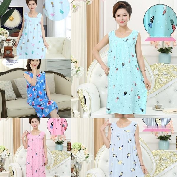 spkfu summer dress artificial cotton nightgown middle-aged and elderly mothers cotton silk for large evening pajamas sweat-absorbing pa, Black;gray
spkfu summer dress artificial cotton nightgown middle-aged and elderly mothers cotton silk for large evening pajamas sweat-absorbing pa, Black;gray