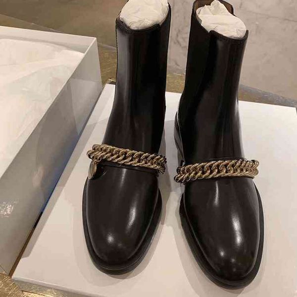 chain casual martin boots short leather calfskin soft thick heel chelsea sheepskin flat bottom plush women, Black
chain casual martin boots short leather calfskin soft thick heel chelsea sheepskin flat bottom plush women, Black