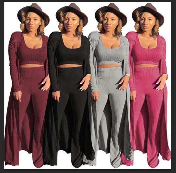 women sports ladies tracksuits fashion clothing new three piece tight solid color wide leg pants with pit stripe fabric, Gray
women sports ladies tracksuits fashion clothing new three piece tight solid color wide leg pants with pit stripe fabric, Gray