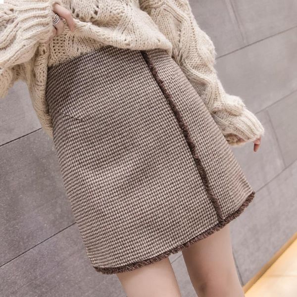new 2021 solid colour high-waisted wool of women winter wear short skirts a line y410 wwl9 xmq1, Black
new 2021 solid colour high-waisted wool of women winter wear short skirts a line y410 wwl9 xmq1, Black