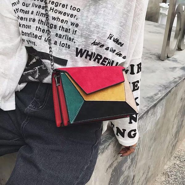 female chain strap shoulder bag fashion quality leather patchwork women messenger bag small criss-cross ladies' flap
female chain strap shoulder bag fashion quality leather patchwork women messenger bag small criss-cross ladies' flap