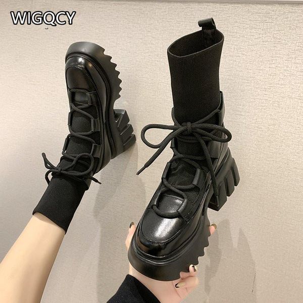 boots 2021 autumn winter women's fabric breathable thick-soled platform british style short, Black
boots 2021 autumn winter women's fabric breathable thick-soled platform british style short, Black