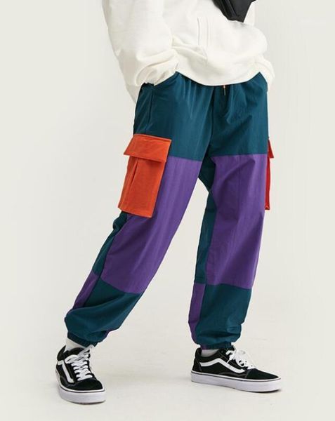men's pants 2021 men loose sports male running splicing overalls casual pocket sport work trouser man joggers w9531, Black
men's pants 2021 men loose sports male running splicing overalls casual pocket sport work trouser man joggers w9531, Black