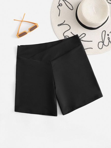 plus plain bikini bottom r6xk#, Black
