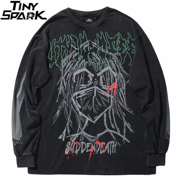 2020 men t shirt long sleeve oversize hip hop tshirt streetwear bloody masked man harajuku t-shirt cotton loose tees, White;black
2020 men t shirt long sleeve oversize hip hop tshirt streetwear bloody masked man harajuku t-shirt cotton loose tees, White;black