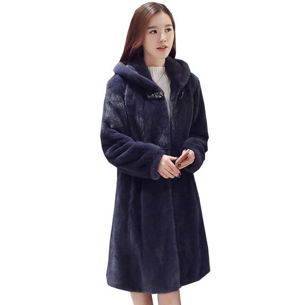 women's fur & faux s-6xl fashion women winter clothes ladies hooded overcoat high imitation coat, Black
women's fur & faux s-6xl fashion women winter clothes ladies hooded overcoat high imitation coat, Black