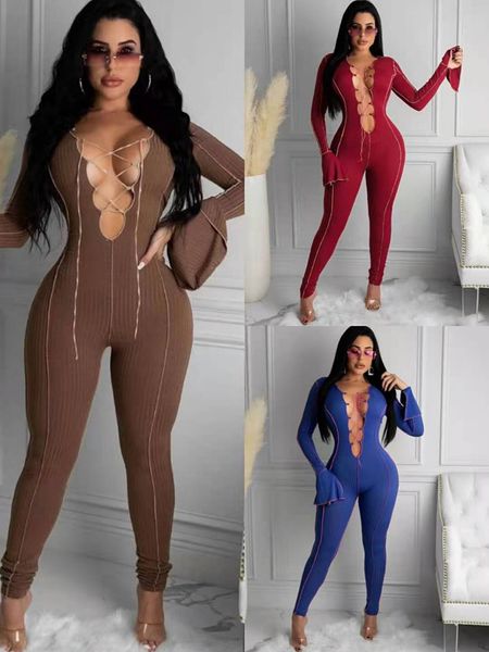 women v neck bandage jumpsuit flare sleeve panelled slim rompers ladies skinny nightclnb clothes, Black;white
women v neck bandage jumpsuit flare sleeve panelled slim rompers ladies skinny nightclnb clothes, Black;white