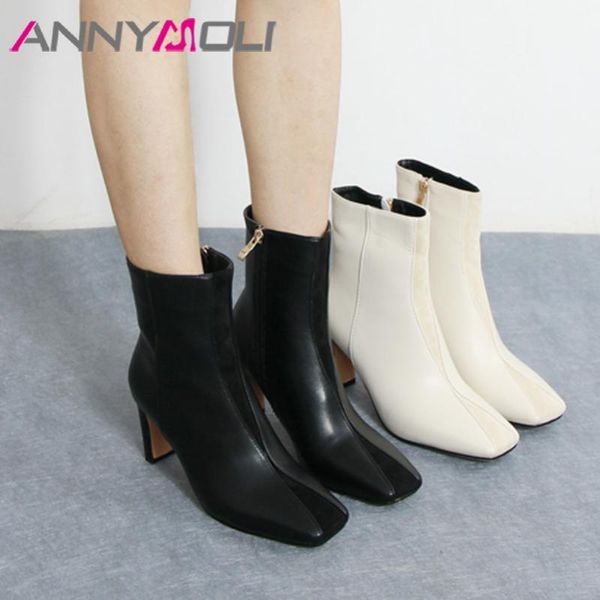 annymoli ankle boots women shoes extreme high heel short boots square toe zipper chunky heels lady autumn winter beige 461, Black
annymoli ankle boots women shoes extreme high heel short boots square toe zipper chunky heels lady autumn winter beige 461, Black