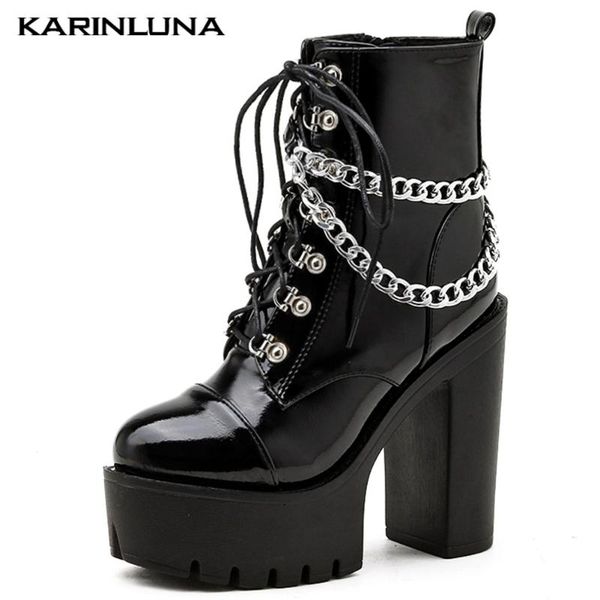 brand design trendy shoes women new arrivals 2021 leisure fashion chains ultra high heels platform lace-up stylish female shoes, Black
brand design trendy shoes women new arrivals 2021 leisure fashion chains ultra high heels platform lace-up stylish female shoes, Black