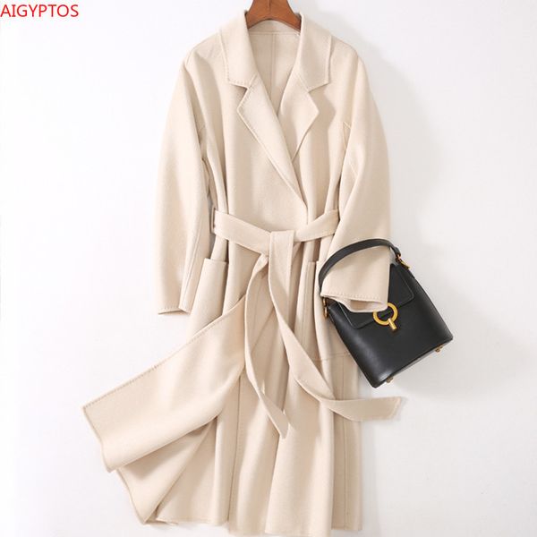 aigyptos water ripple double-faced cashmere coat women mid-length windbreaker new wool high-quality coat women winter red coat lj201128, Black
aigyptos water ripple double-faced cashmere coat women mid-length windbreaker new wool high-quality coat women winter red coat lj201128, Black