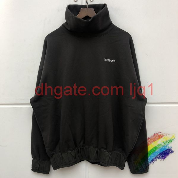 turtleneck embroidery hoodie hooded men women cotton, Black
turtleneck embroidery hoodie hooded men women cotton, Black