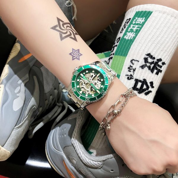 ghost mechanical watch green water monster 10 women's fashion personality trendy men's cool waterproof
ghost mechanical watch green water monster 10 women's fashion personality trendy men's cool waterproof