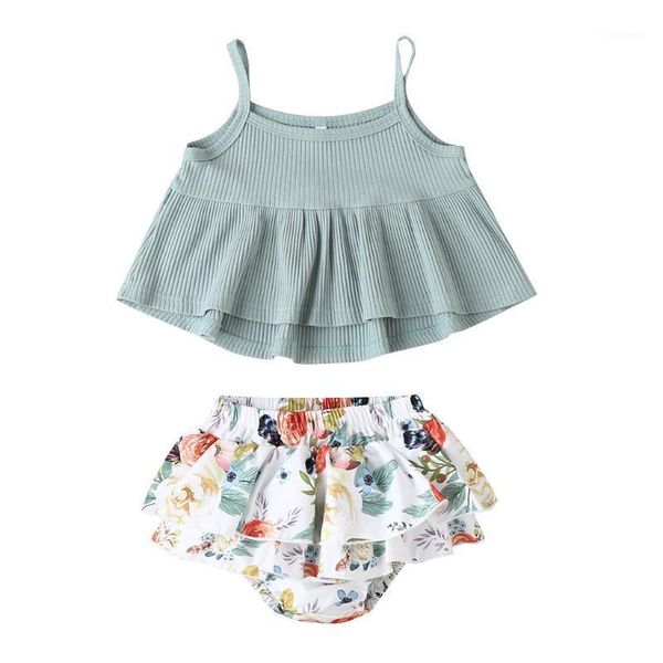 baby girl clothes summer sets infant baby girls ruffles solid suspender vest +floral shorts outfits ribbed set 20201, White
baby girl clothes summer sets infant baby girls ruffles solid suspender vest +floral shorts outfits ribbed set 20201, White