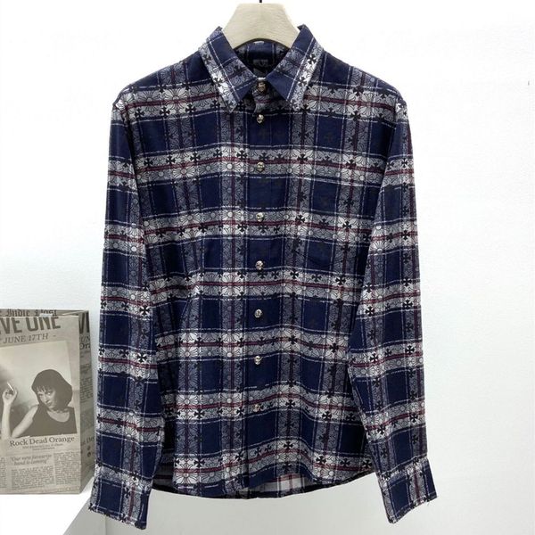 20 autumn winter brand ch crowe heart full print cross plaid shirt fashion loose casual coat for men and women, Black
20 autumn winter brand ch crowe heart full print cross plaid shirt fashion loose casual coat for men and women, Black