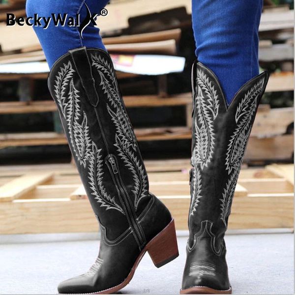 boots fashion winter women thick heels large size female motorcycle embroidery ladies shoes knee high wsh3508, Black
boots fashion winter women thick heels large size female motorcycle embroidery ladies shoes knee high wsh3508, Black