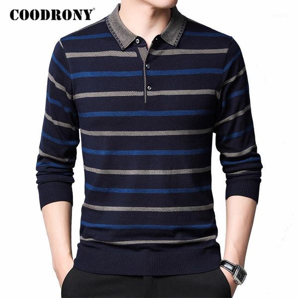 coodrony brand sweater men spring autumn pull homme knitwear shirt clothing casual turn-down collar striped pullover men c10511, White;black
coodrony brand sweater men spring autumn pull homme knitwear shirt clothing casual turn-down collar striped pullover men c10511, White;black