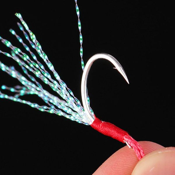 5pcs/set high carbon steel fishing hooks with line feather roped fishhook barbed hooks fishing tackle bbyugv alice_bag
5pcs/set high carbon steel fishing hooks with line feather roped fishhook barbed hooks fishing tackle bbyugv alice_bag