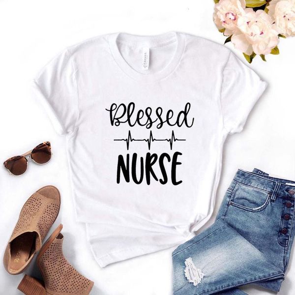blessed nurse heartbeat print women tshirt cotton casual funny t shirt gift for lady yong girl tee 6 color a-1020, White
blessed nurse heartbeat print women tshirt cotton casual funny t shirt gift for lady yong girl tee 6 color a-1020, White