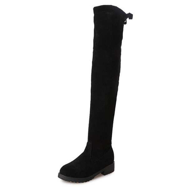 boots autumn and winter large size over-the-knee all-match thin velvet low-heeled high-tube elastic, Black
boots autumn and winter large size over-the-knee all-match thin velvet low-heeled high-tube elastic, Black