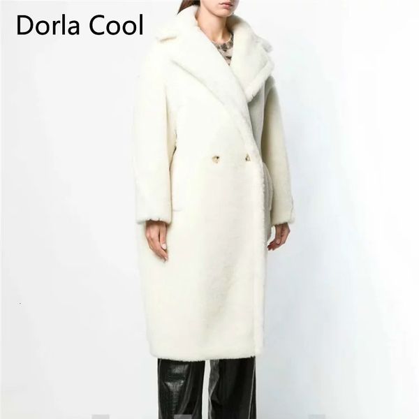 new stuffed jacket oversized mid long double breasted female fur imitation lamb parka outerwear loose winter clothes 3uh6, Black
new stuffed jacket oversized mid long double breasted female fur imitation lamb parka outerwear loose winter clothes 3uh6, Black