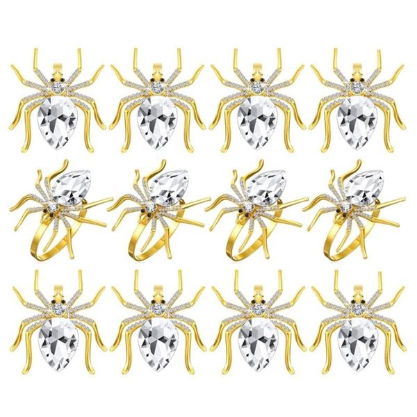 12 pieces spider napkin rings halloween napkin rings rhinestone holder buckle serviette decoration party supplies table decoration
12 pieces spider napkin rings halloween napkin rings rhinestone holder buckle serviette decoration party supplies table decoration
