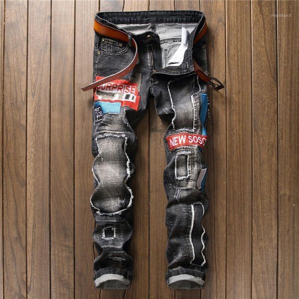 young man casual pantalones skinny biker embroidery elasticity jeans men spring autumn mens jeans1, Blue
young man casual pantalones skinny biker embroidery elasticity jeans men spring autumn mens jeans1, Blue