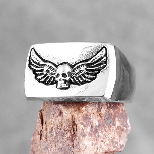 gothic vintage skull wings из нержавеющей стали мужские кольца punk прохладный мужской boyfriend байкер ювелирные изделия креативность подар, Bronze;silver
gothic vintage skull wings из нержавеющей стали мужские кольца punk прохладный мужской boyfriend байкер ювелирные изделия креативность подар, Bronze;silver