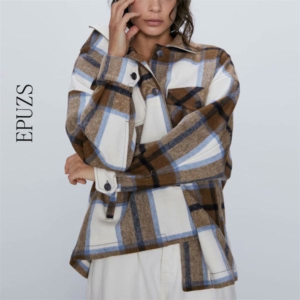 fashion women plaid jacket femael shirt coat korean winter coat long sleeve thick warm jacket casual ladies coats 201210, Black;brown
fashion women plaid jacket femael shirt coat korean winter coat long sleeve thick warm jacket casual ladies coats 201210, Black;brown