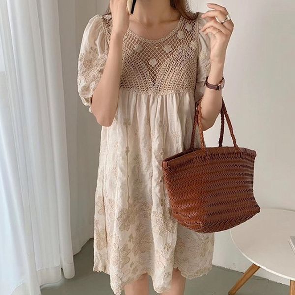 new korean summer dressembroidered dress loose high waist mid length slim v-neck heavy work embroidery hollowed out bubble sleeve dress l9bj, Black;gray
new korean summer dressembroidered dress loose high waist mid length slim v-neck heavy work embroidery hollowed out bubble sleeve dress l9bj, Black;gray