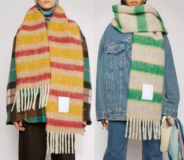 wool scarf new rainbow grid fringed shawl for male and female new fashion big stripe thick brand shawls and scarves for women, Blue;gray
wool scarf new rainbow grid fringed shawl for male and female new fashion big stripe thick brand shawls and scarves for women, Blue;gray