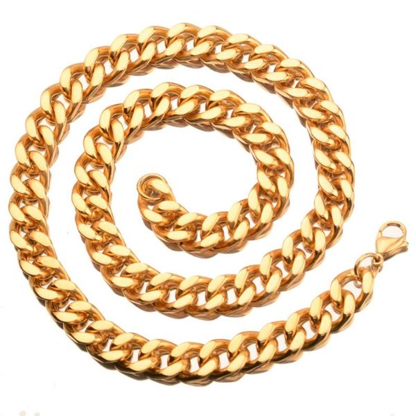 personality design new stainless steel gold cuban curb link chain men's women's daily jewelry necklace or bracelet 9mm 7-40inch, Silver
personality design new stainless steel gold cuban curb link chain men's women's daily jewelry necklace or bracelet 9mm 7-40inch, Silver