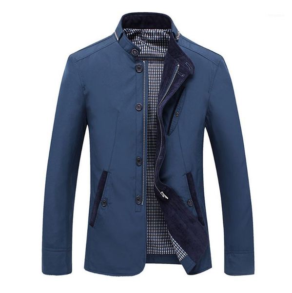 plus size 2019 spring autumn men jacket coat streetwear long sleeve pocket stand collar zip mens jackets and coats cazadora homb1, Black;brown
plus size 2019 spring autumn men jacket coat streetwear long sleeve pocket stand collar zip mens jackets and coats cazadora homb1, Black;brown
