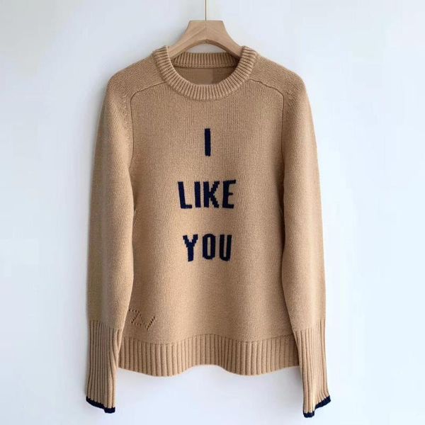 100% cashmere letter women sweater long sleeve o-neck casual wild lady knit pullover sweater1, White;black
100% cashmere letter women sweater long sleeve o-neck casual wild lady knit pullover sweater1, White;black