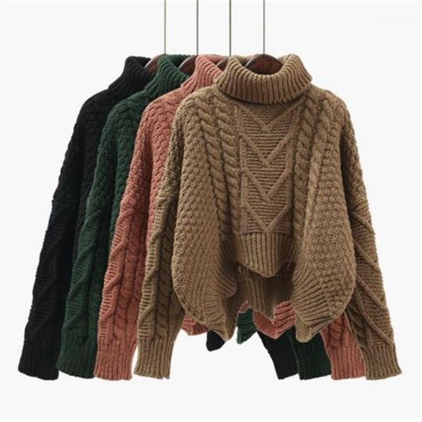 women short thickened fall winter sweaters twist knitted turtleneck jumpers sweaters solid long sleeve pulloves1, White;black
women short thickened fall winter sweaters twist knitted turtleneck jumpers sweaters solid long sleeve pulloves1, White;black