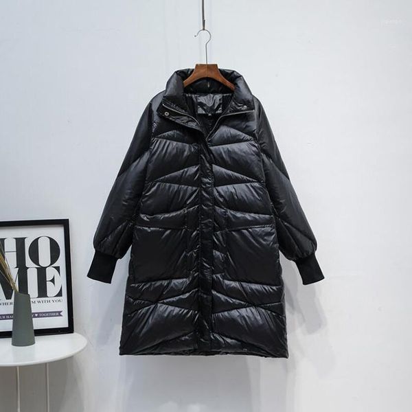 women's down & parkas 2021 90% white duck thick coat winter women casual solid loose plus size female long jacket1, Black
women's down & parkas 2021 90% white duck thick coat winter women casual solid loose plus size female long jacket1, Black