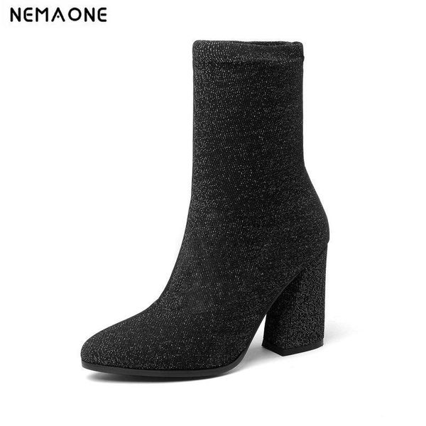 nemaone 2020 женские сапоги растягивающие ткани mid calf boots весна осенние обувь высокие каблуки указанные носки женские носок размер 34-4, Black
nemaone 2020 женские сапоги растягивающие ткани mid calf boots весна осенние обувь высокие каблуки указанные носки женские носок размер 34-4, Black