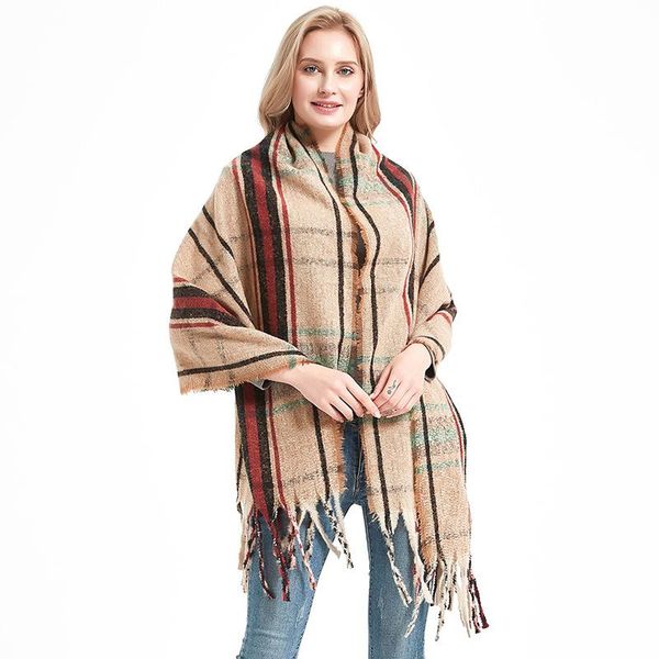 scarves royalmaybe 2021 autumn and winter lattice polyester tassel scarf female men's warm shawl factory direct sales, Blue;gray
scarves royalmaybe 2021 autumn and winter lattice polyester tassel scarf female men's warm shawl factory direct sales, Blue;gray