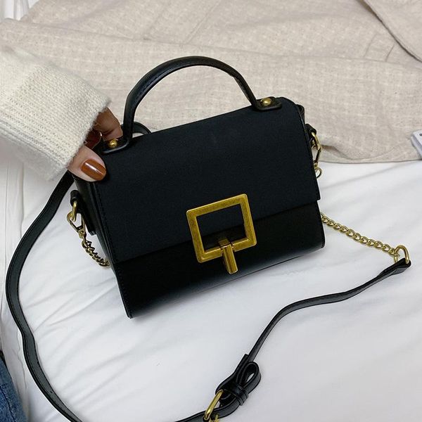 2020 new fashion exquisite lock messenger bag for office lady gold chain single shoulder small square flap bag for women bolsa
2020 new fashion exquisite lock messenger bag for office lady gold chain single shoulder small square flap bag for women bolsa