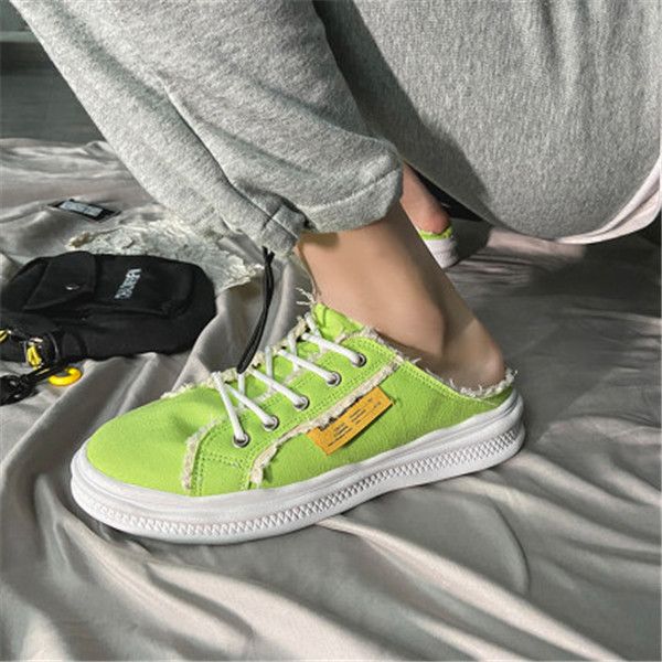 new non-brand summer canvas half slippers men's version of the trend of a pedal lazy shoes breathable baotou men's shoes, Black
new non-brand summer canvas half slippers men's version of the trend of a pedal lazy shoes breathable baotou men's shoes, Black