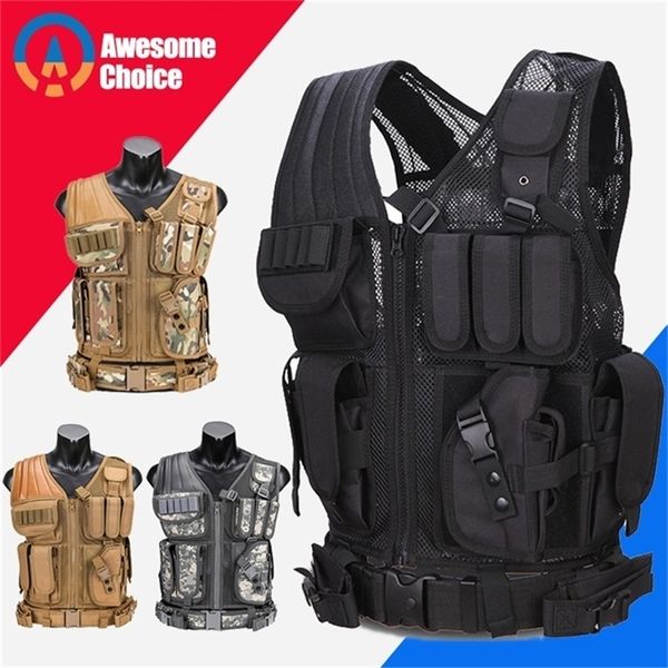 model 045 men military tactical vest paintball camouflage molle hunting vest assault shooting hunting plate carrier with holster 201214, Black;white
model 045 men military tactical vest paintball camouflage molle hunting vest assault shooting hunting plate carrier with holster 201214, Black;white