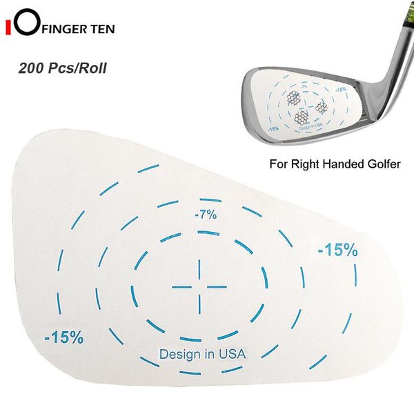 200 Pcs Golf Impact Tape Roll Iron Right Handed Labels Oversized Swing Training Ball Hitting Refill Tool For Men Women