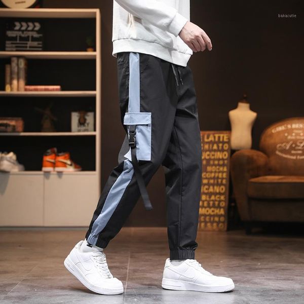 2020 new hip-hop jogger men's black harem overalls multi-pocket ribbon men's sports pants streetwear casual pants1
2020 new hip-hop jogger men's black harem overalls multi-pocket ribbon men's sports pants streetwear casual pants1
