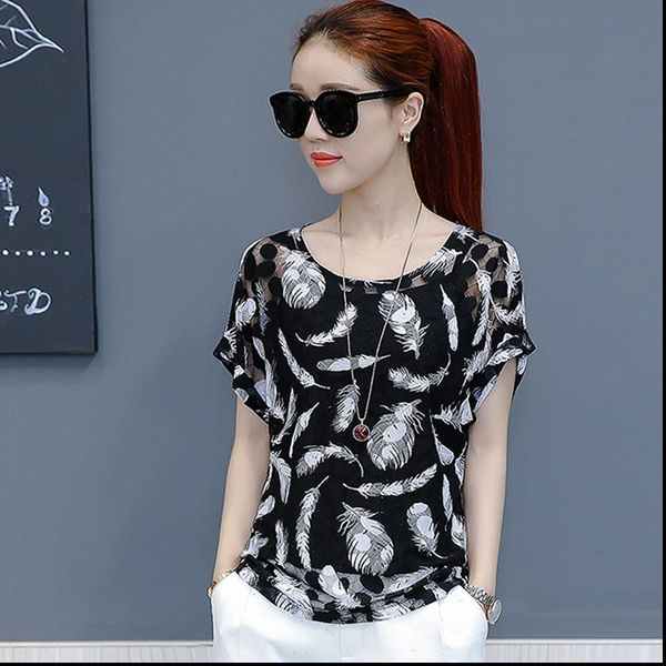 hollow out women spring summer style chiffon blouses casual flower feather printed chiffon blusas feminina df1512, White
hollow out women spring summer style chiffon blouses casual flower feather printed chiffon blusas feminina df1512, White