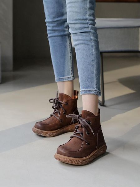 boots tayunxing handmade shoes genuine cow leather spring autumn lace up mid heel platform comfort women's 7011-3, Black
boots tayunxing handmade shoes genuine cow leather spring autumn lace up mid heel platform comfort women's 7011-3, Black