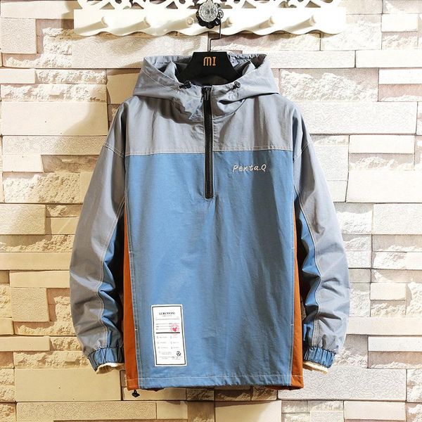 fall wear new casual hooded patchwork color clash trend fashion with youth jacket men streetwear hip hop, Black;brown
fall wear new casual hooded patchwork color clash trend fashion with youth jacket men streetwear hip hop, Black;brown